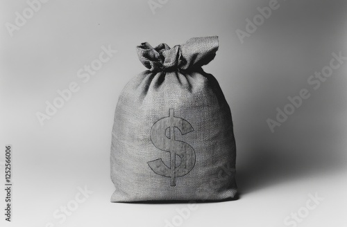 Money Bag with Dollar Sign: Financial Symbolism