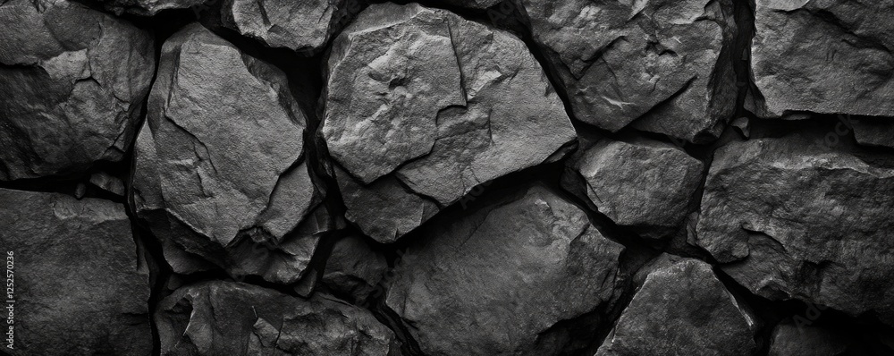 Dark Monochromatic Stone Wall Texture Background Dark Monochromatic Stone Wall Texture Background
