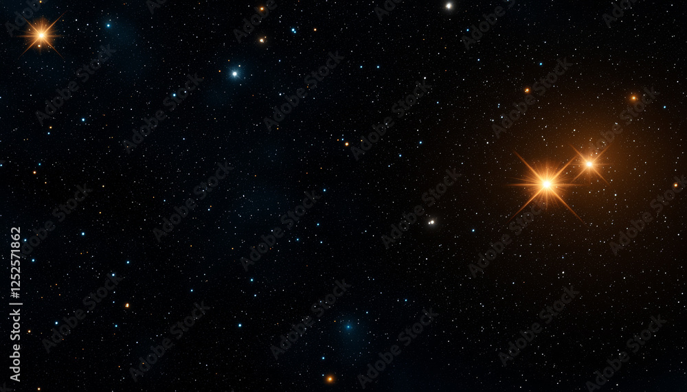 Fototapeta premium stunning view of starry night sky filled with bright stars and cosmic elements