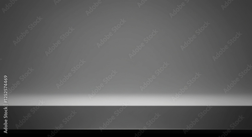 The subtle light reflection at the bottom of this grey gradient background adds depth and interest to its otherwise simple and clean design