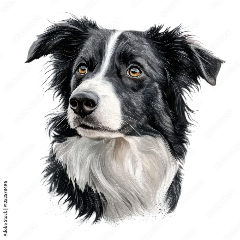 Fototapeta premium Majestic Border Collie Portrait