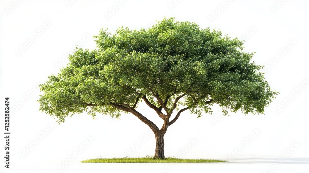 Lush green tree, isolated, white background, nature (13) Lush green tree, isolated, white background, nature (13)