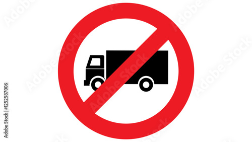 No entry sign for heavy vehicle.