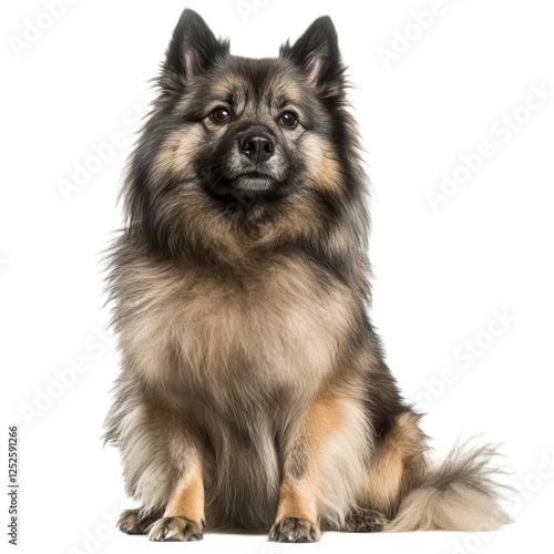 Wallpaper Mural Fluffy Pomeranian Spitz Dog Sitting Isolated on White Background Torontodigital.ca