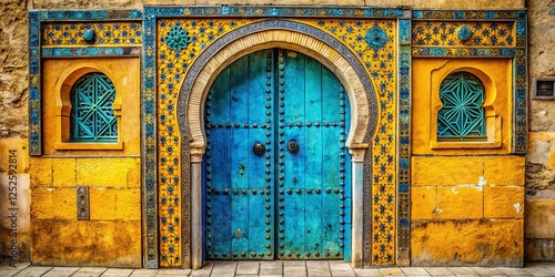 Silhouette of an Ancient Tunisian Doorway