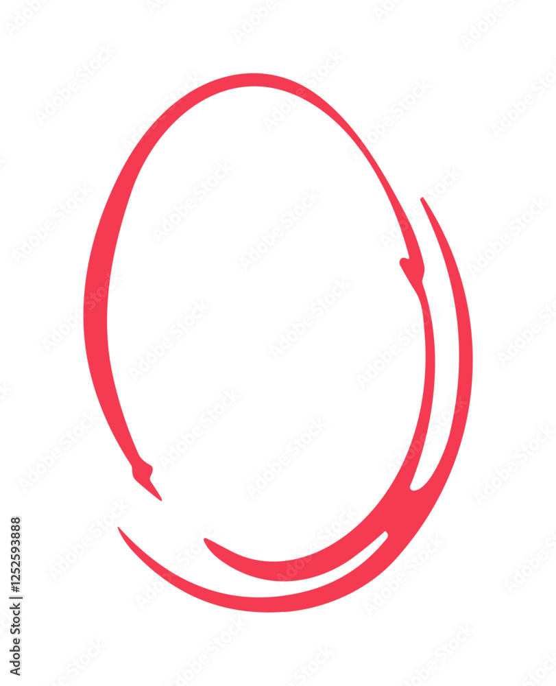 Abstract Red Oval Design Abstract Red Oval Design