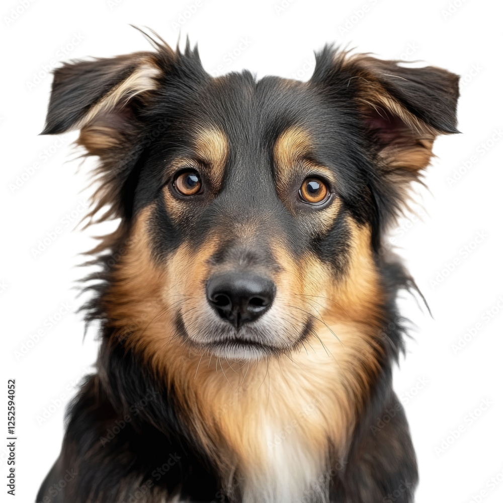 Portrait of a Friendly Mixed Breed Dog Portrait of a Friendly Mixed Breed Dog