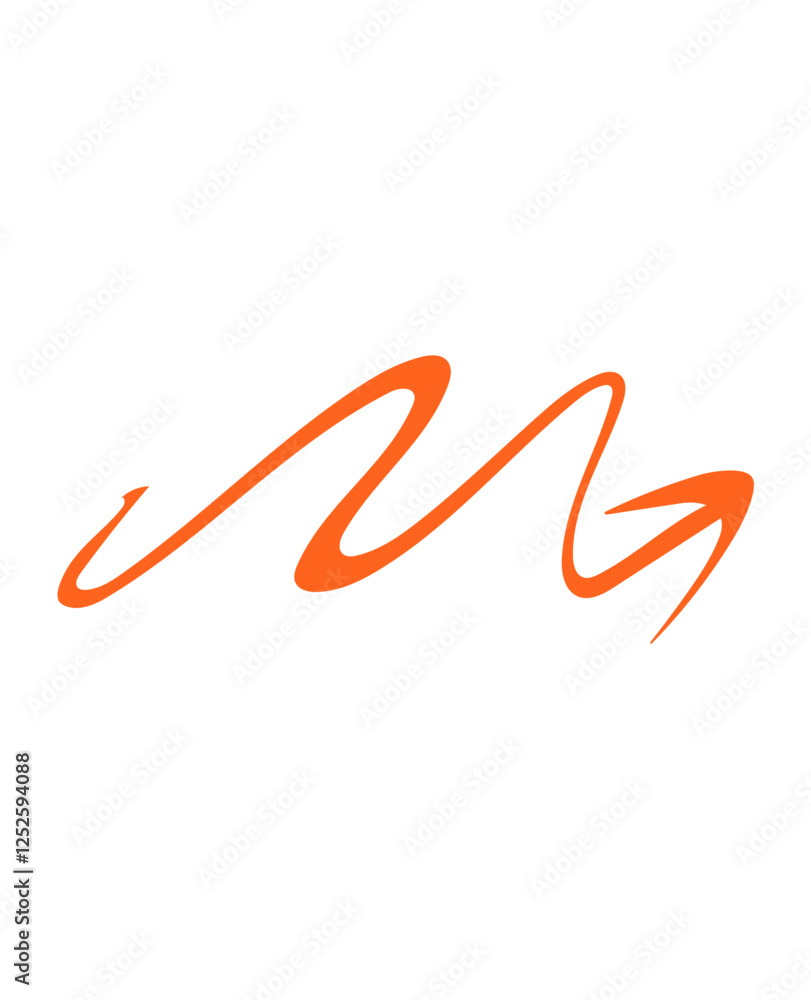 Obraz premium Abstract Orange Arrow