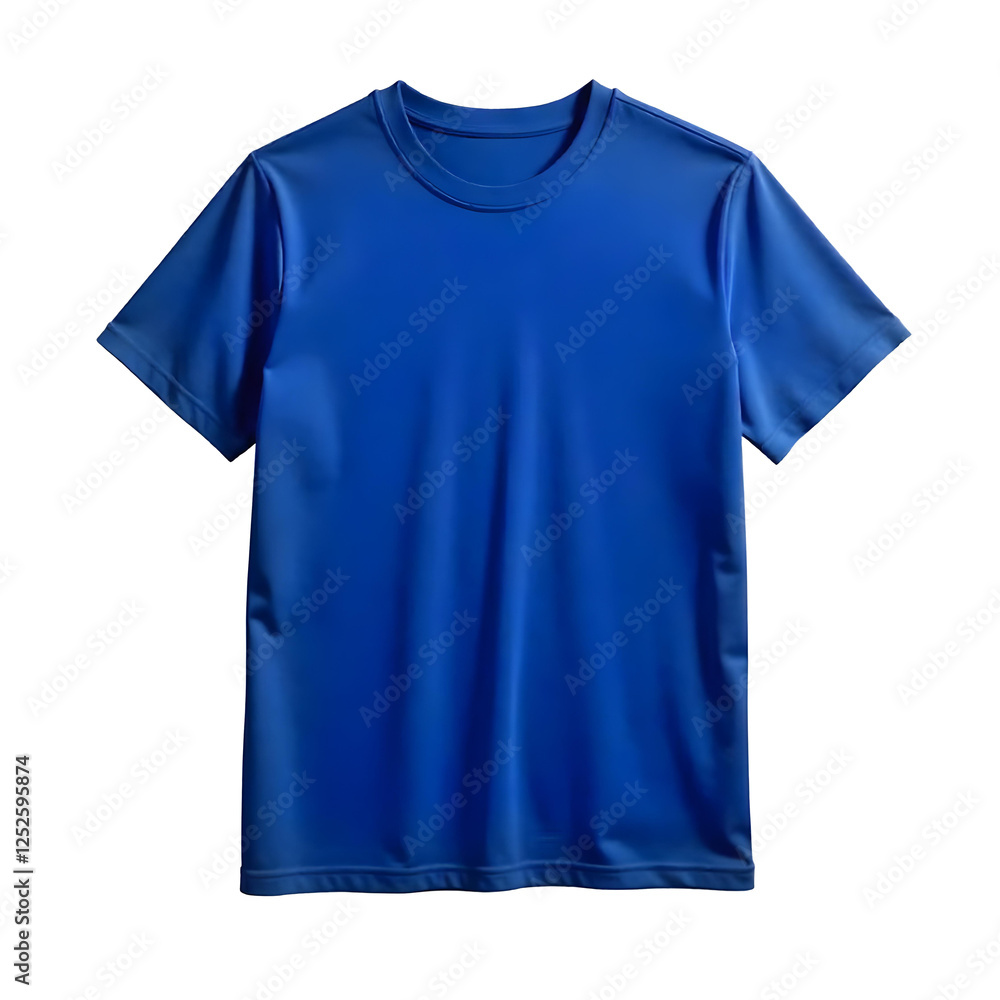 Plain blue t-shirt isolated on transparent background Plain blue t-shirt isolated on transparent background