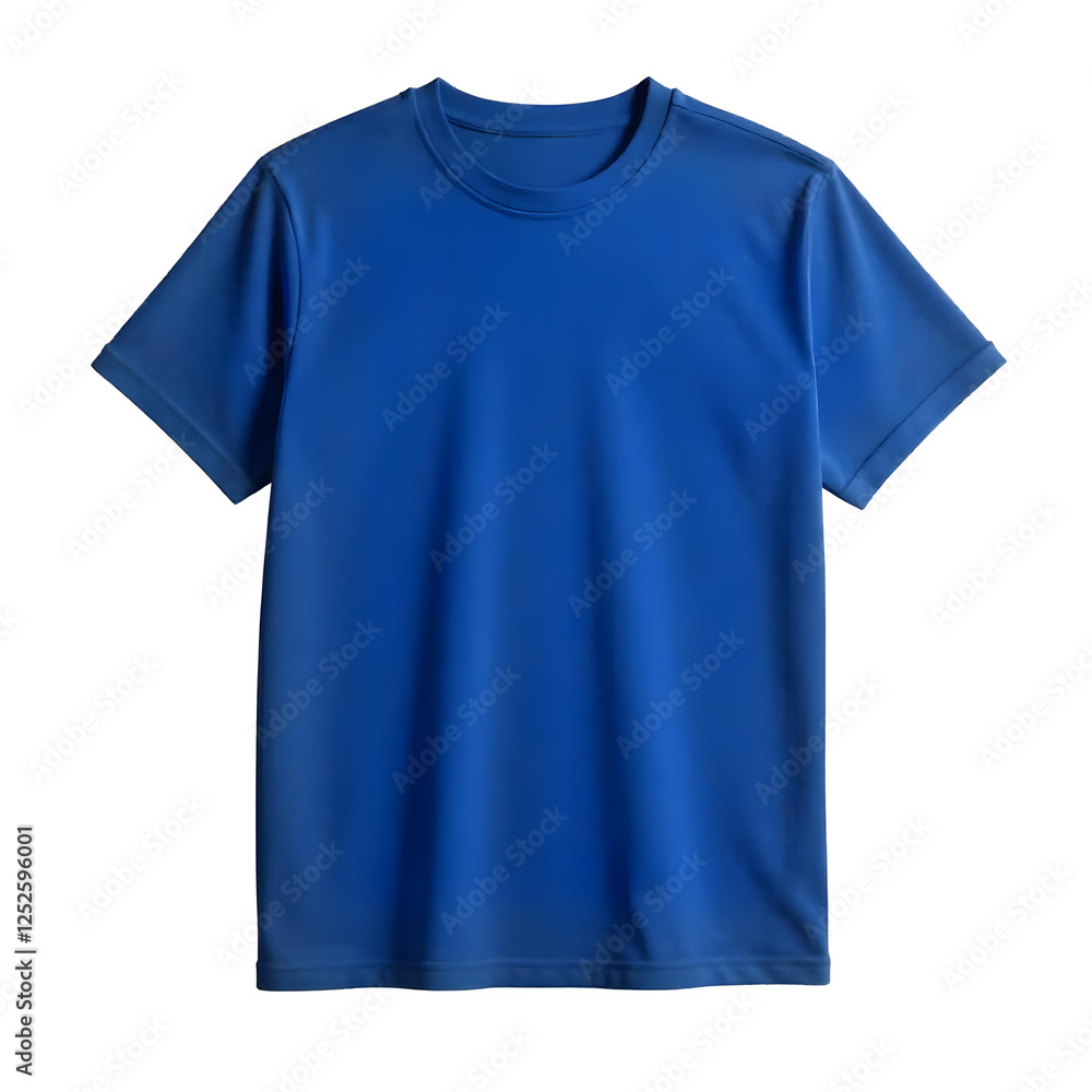 Plain blue t-shirt isolated on transparent background Plain blue t-shirt isolated on transparent background