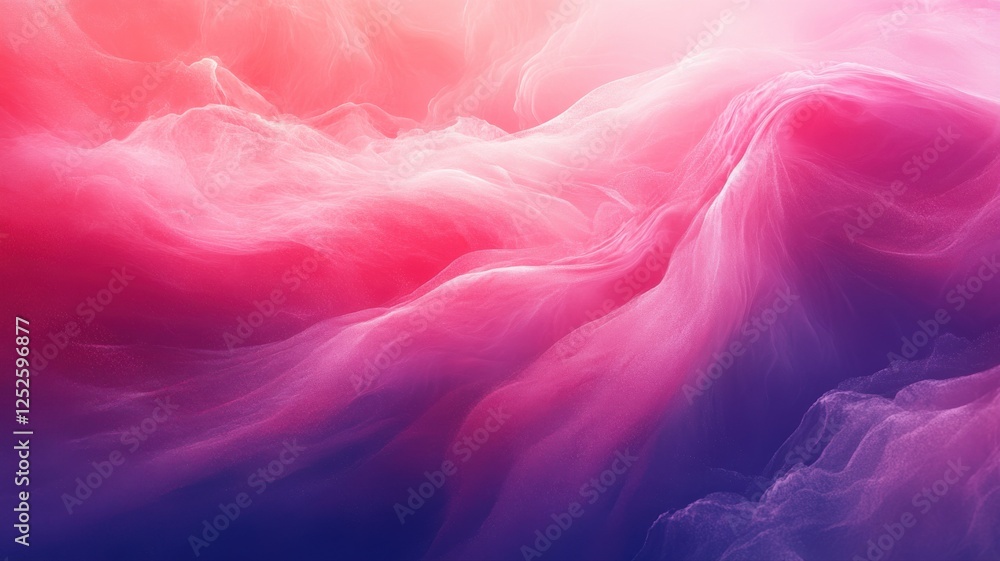 Fototapeta premium Dreamy Abstract Colorful Waves in Soft Light and Gradient Shades