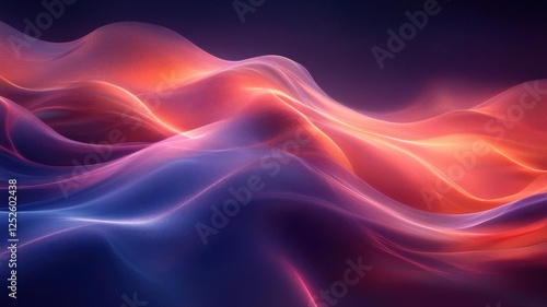 Wallpaper Mural Abstract Colorful Waves with Soft Lighting and Fluid Motion Effects Torontodigital.ca