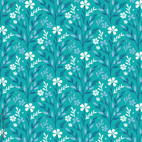 artistic seamless floral pattern for bedding fashion fabric and digital print wallpapers