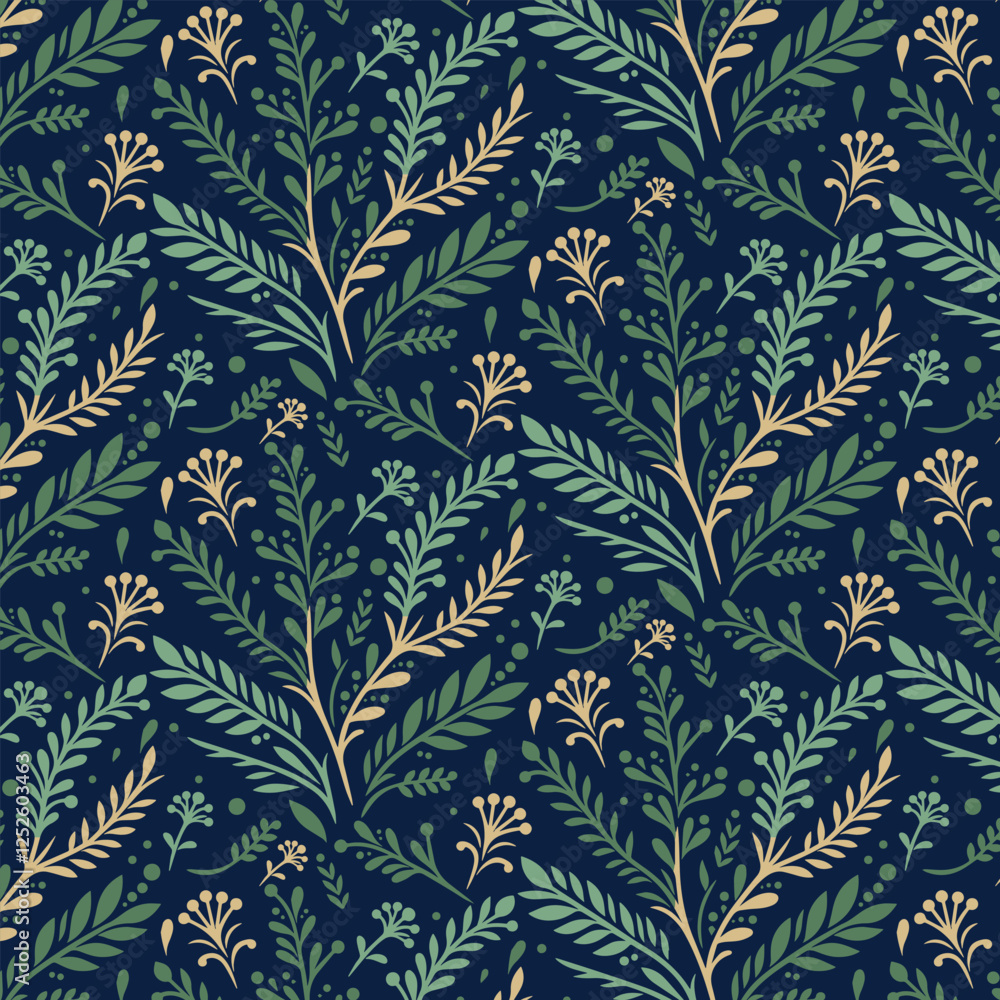 custom made wallpaper toronto digitalvintage botanical floral seamless pattern for print on demand fabric wallpaper and apparel