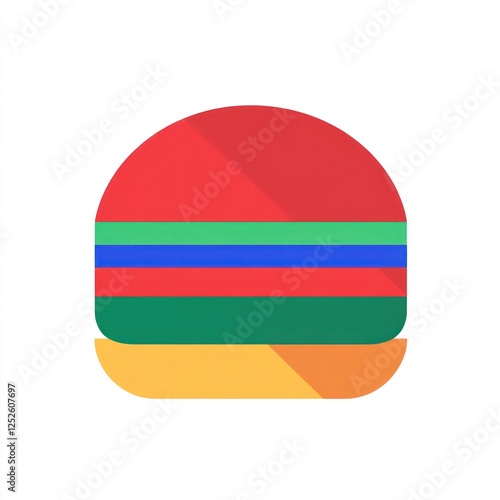 Free Download Colorful Flat Illustration of a Hat on a Base. Possible use Fashion, Design Inspiration - GFXLoad