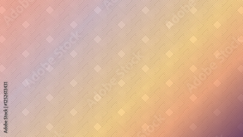 Seamless Japanese geometric pattern with interlocking square/circle spirals, inspired by the traditional sayagata motif