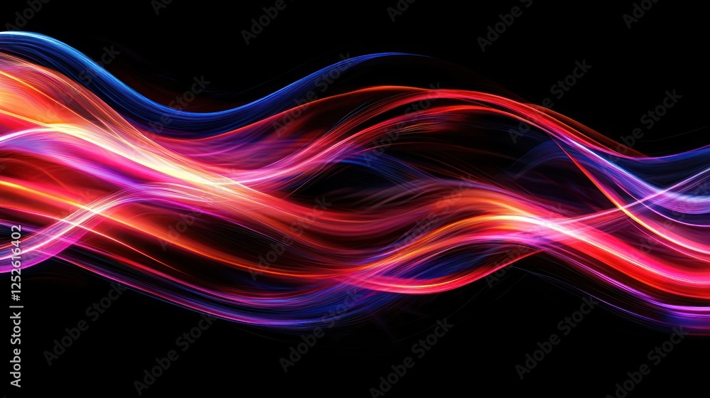 Abstract fusion center background with high-energy lights and dynamic flows. Abstract fusion center background with high-energy lights and dynamic flows.