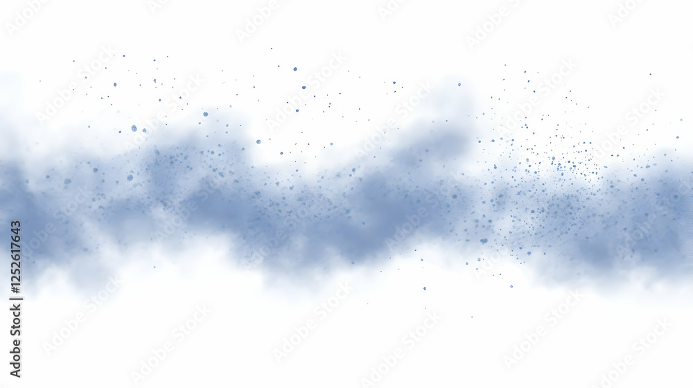 Blue dust cloud, abstract background, design element Blue dust cloud, abstract background, design element
