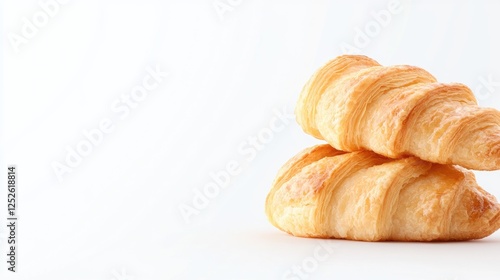 Wallpaper Mural Stacked Croissants on White Background Torontodigital.ca