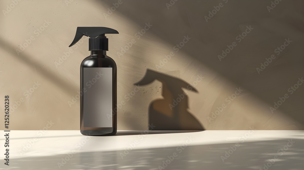 Realistic 3D Mockup of a Sleek Spray Bottle – Elegant Design & Custom Label Display Realistic 3D Mockup of a Sleek Spray Bottle – Elegant Design & Custom Label Display