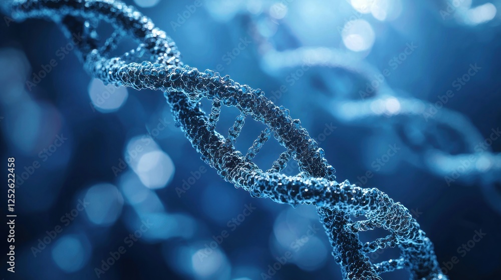 A close-up of human genetic material under a microscope in a laboratory. A close-up of human genetic material under a microscope in a laboratory.