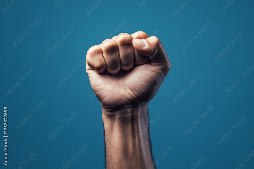 person's hand is raised in the air. The fist is clenched and the hand is extended, creating a powerful and assertive pose person's hand is raised in the air. The fist is clenched and the hand is extended, creating a powerful and assertive pose