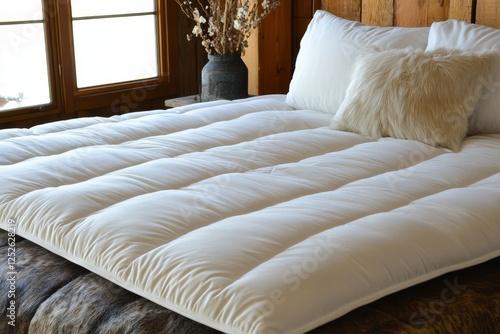 Wallpaper Mural Mattress Topper Being Laid On Top,  Torontodigital.ca