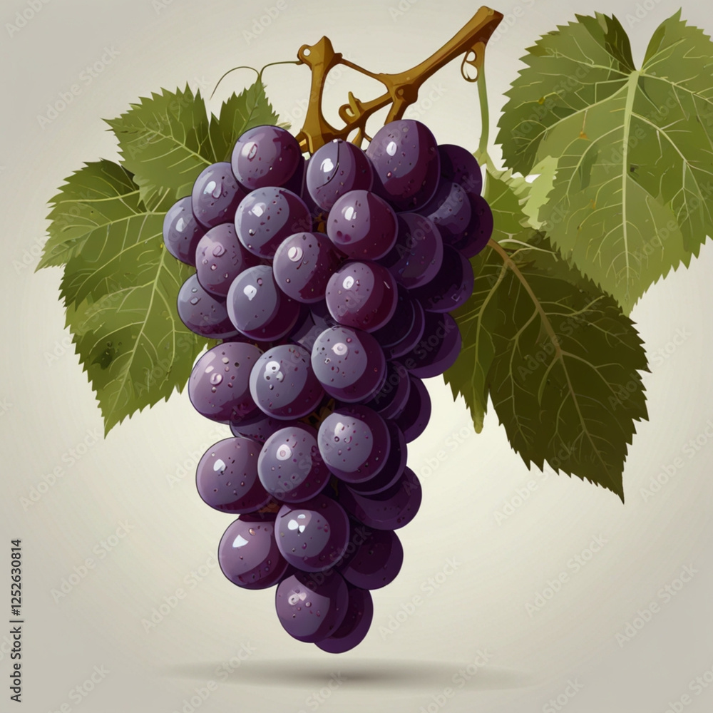 Fototapeta premium grapes on vine