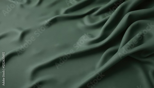 Muted green felt fabric stretched across a plain surface, organic feel, monochromatic color scheme photo