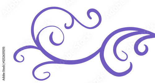 Calligraphy Flourishes elegant text divider for invitations