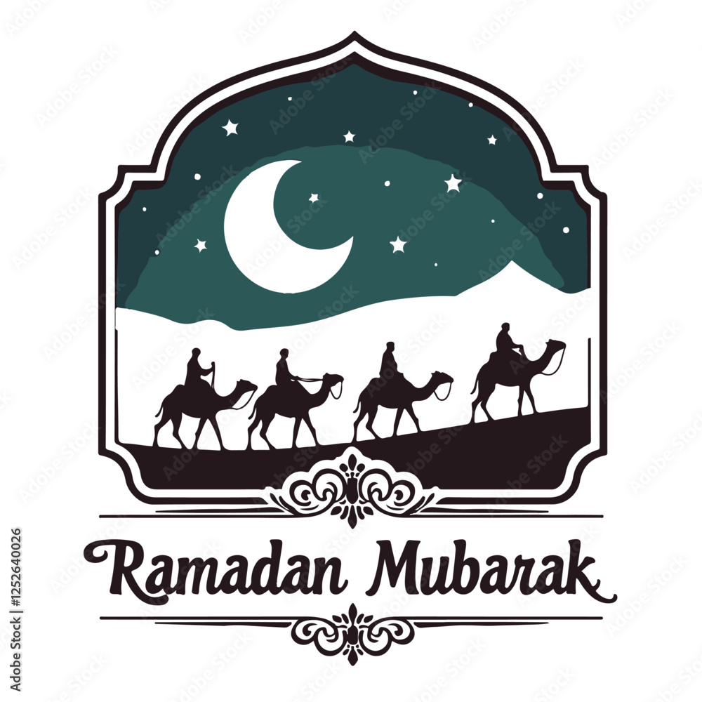 Ramadan Mubarak Desert Scene Ramadan Mubarak Desert Scene