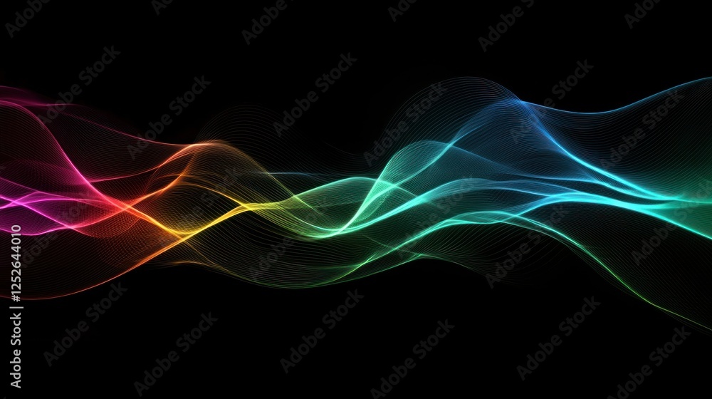 Naklejka premium Abstract light beams creating an illuminated background effect.