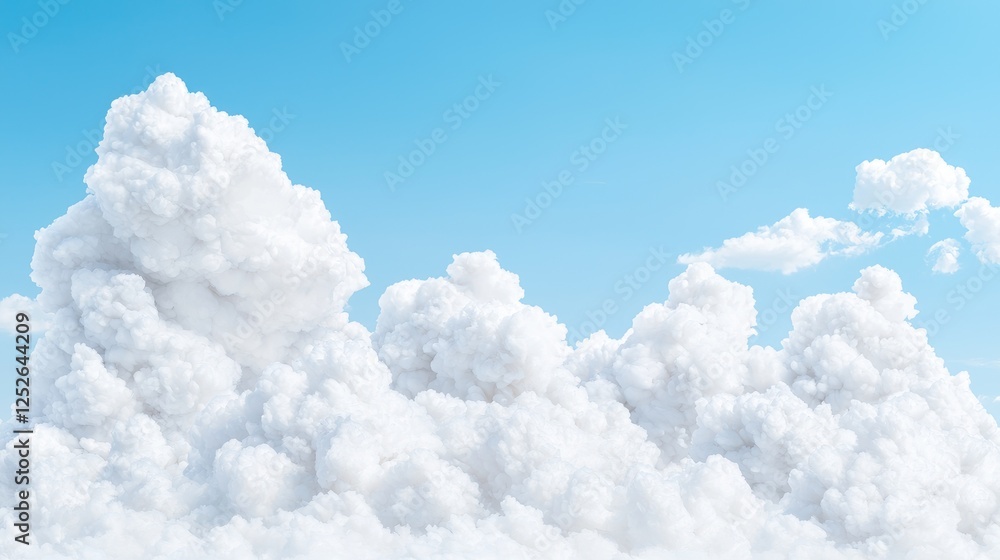 Fluffy cumulus cloudscape, sunny day, aerial view, background for design (1) Fluffy cumulus cloudscape, sunny day, aerial view, background for design (1)