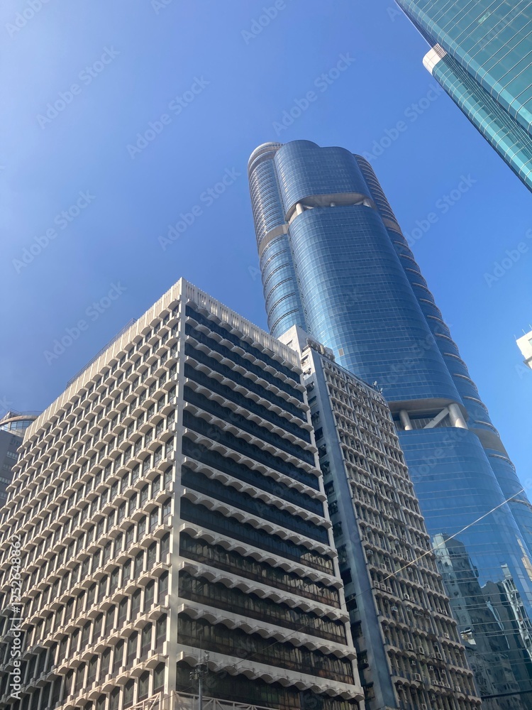 Obraz premium skycraper and buildings in central, hongkong