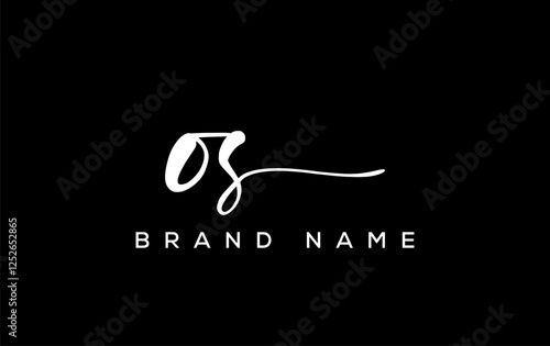 OI letter beauty handwriting vector logo.