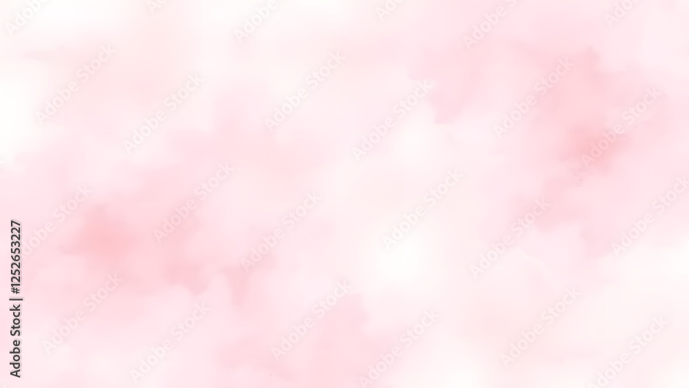 A soft pink abstract watercolor background evokes the light, airy texture of a summer sky A soft pink abstract watercolor background evokes the light, airy texture of a summer sky