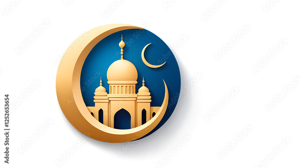 Fototapeta premium 3d Ramadan mosque 