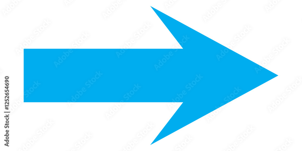 Blue arrow pointing right on white background. Long arrow icon vector illustration. Blue large Bold long arrow icon. Blue long arrow isolated on a white background. Blue arrow pointing right on white background. Long arrow icon vector illustration. Blue large Bold long arrow icon. Blue long arrow isolated on a white background.