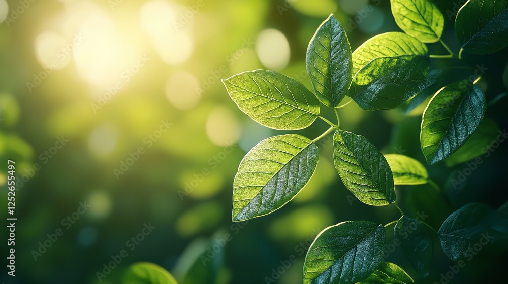 Blurred nature background with green foliage and sunlight for a fresh, natural feel Blurred nature background with green foliage and sunlight for a fresh, natural feel