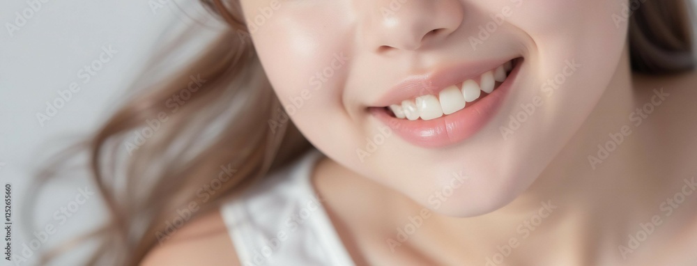 Obraz premium Woman Smile with Healthiness of Teeth.