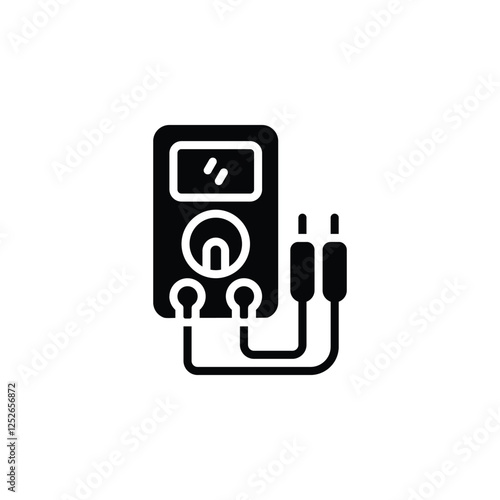 Voltmeter Icon Symbol Art Sign