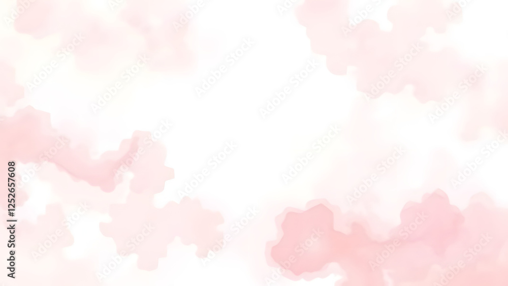 A soft pink abstract watercolor background evokes the light, airy texture of a summer sky A soft pink abstract watercolor background evokes the light, airy texture of a summer sky