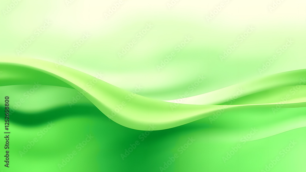 A flowing green wave pattern creates a smooth, abstract backdrop A flowing green wave pattern creates a smooth, abstract backdrop