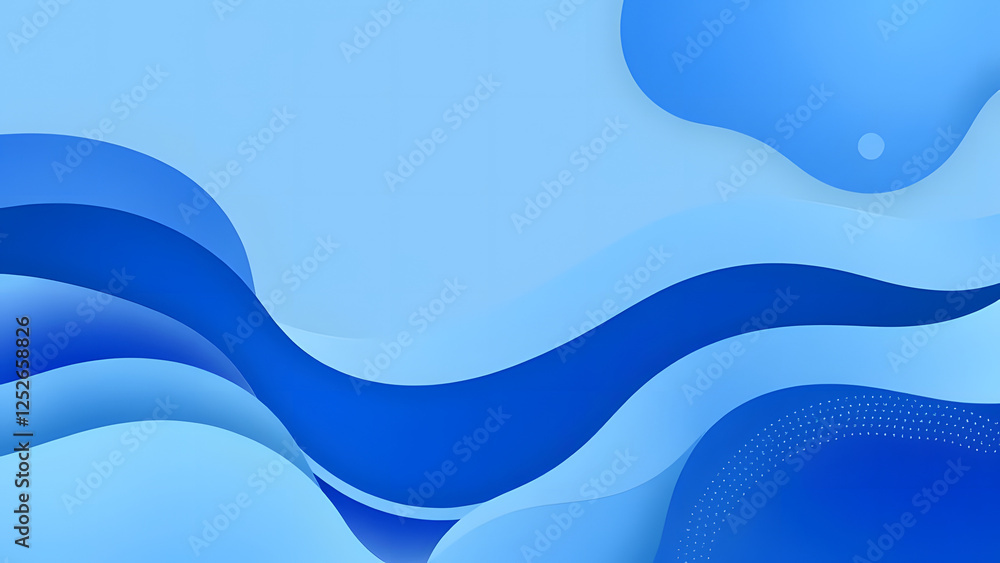 Fototapeta premium Abstract blue waves vector design element for wallpaper or background
