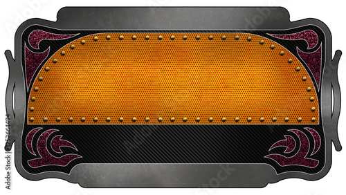 Fotografie Plate 2a Yellow and Purple - No Black Banner