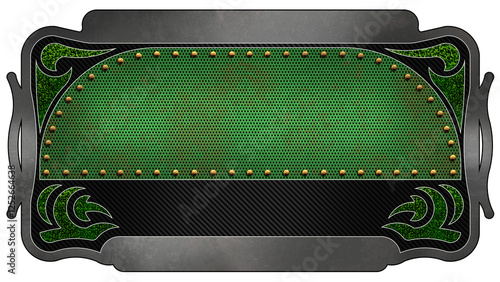 Obraz na plátně Plate 6a Dark Green - No Black Banner