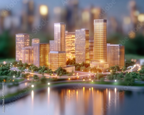 Futuristic Smart City Interface with Seamless WiFi Access and POI