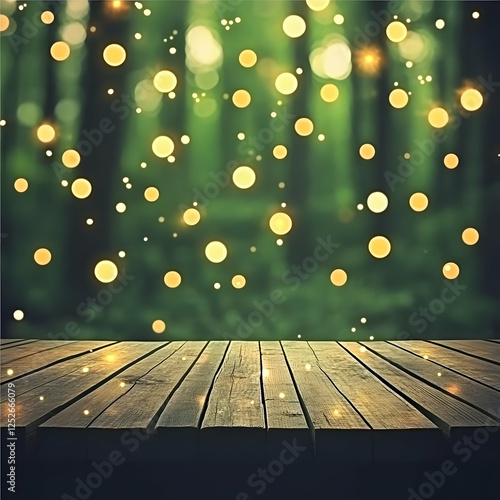 Wooden Tabletop Abstract Ba...