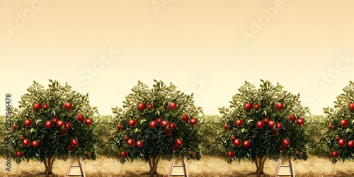 Apple Orchard Illustration:...