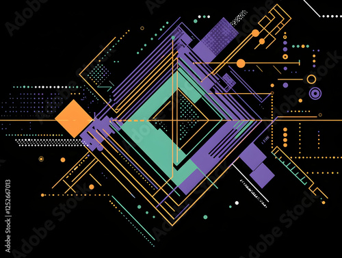 Abstract Geometric Illustra...
